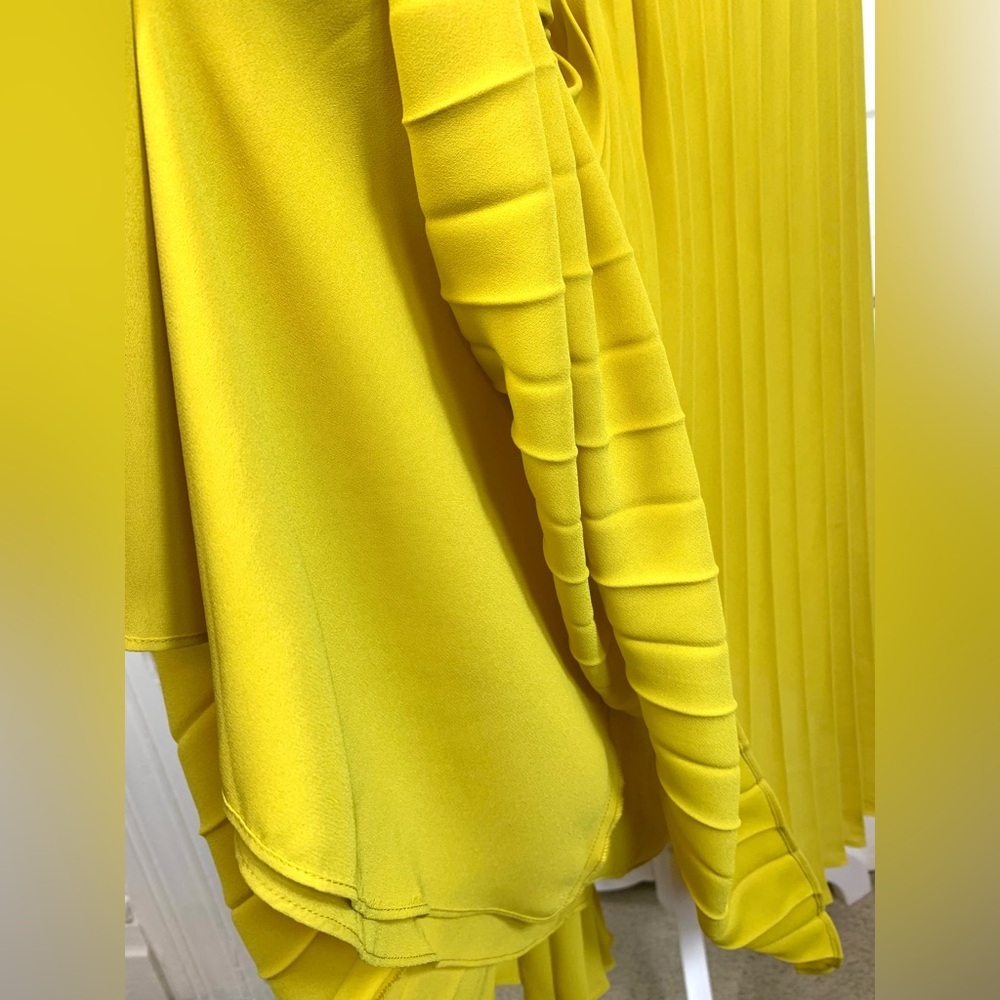 Vince Twist Front Pleated Midi Dress - Vneck - Sleeveless - Vback - Size 6 - Picture 4 of 12